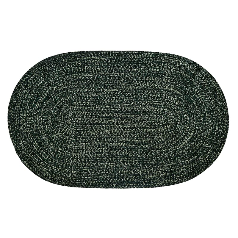 Better Trends Chenille Tweed & Solid Braid 100% Polyester Stain Resistant, Double Sided Reversible Indoor Area Rug