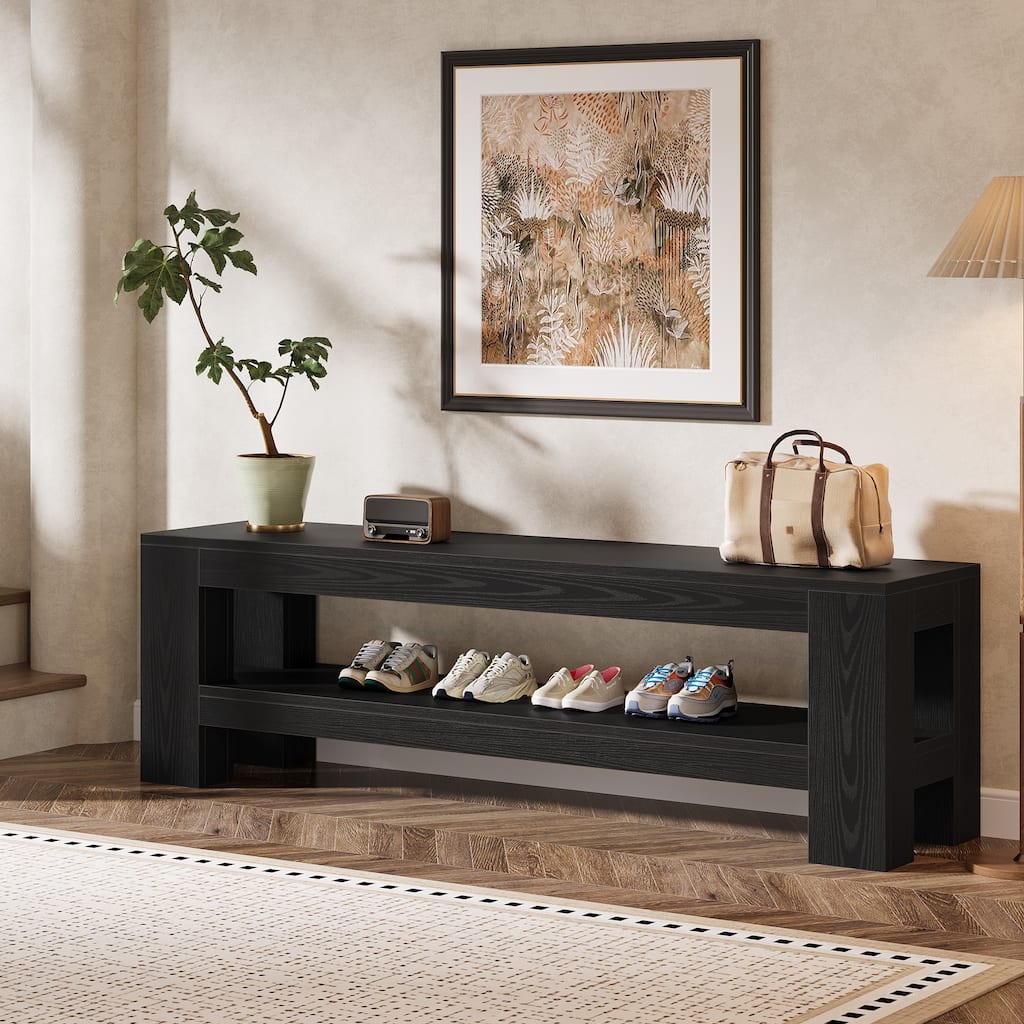 Entryway Shoe Bench with Storage End of Bed Bench for Bedroom