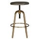 preview thumbnail 3 of 5, Uttermost Revolve Brass Counter Stool - 17"W x 24"H x 17"D
