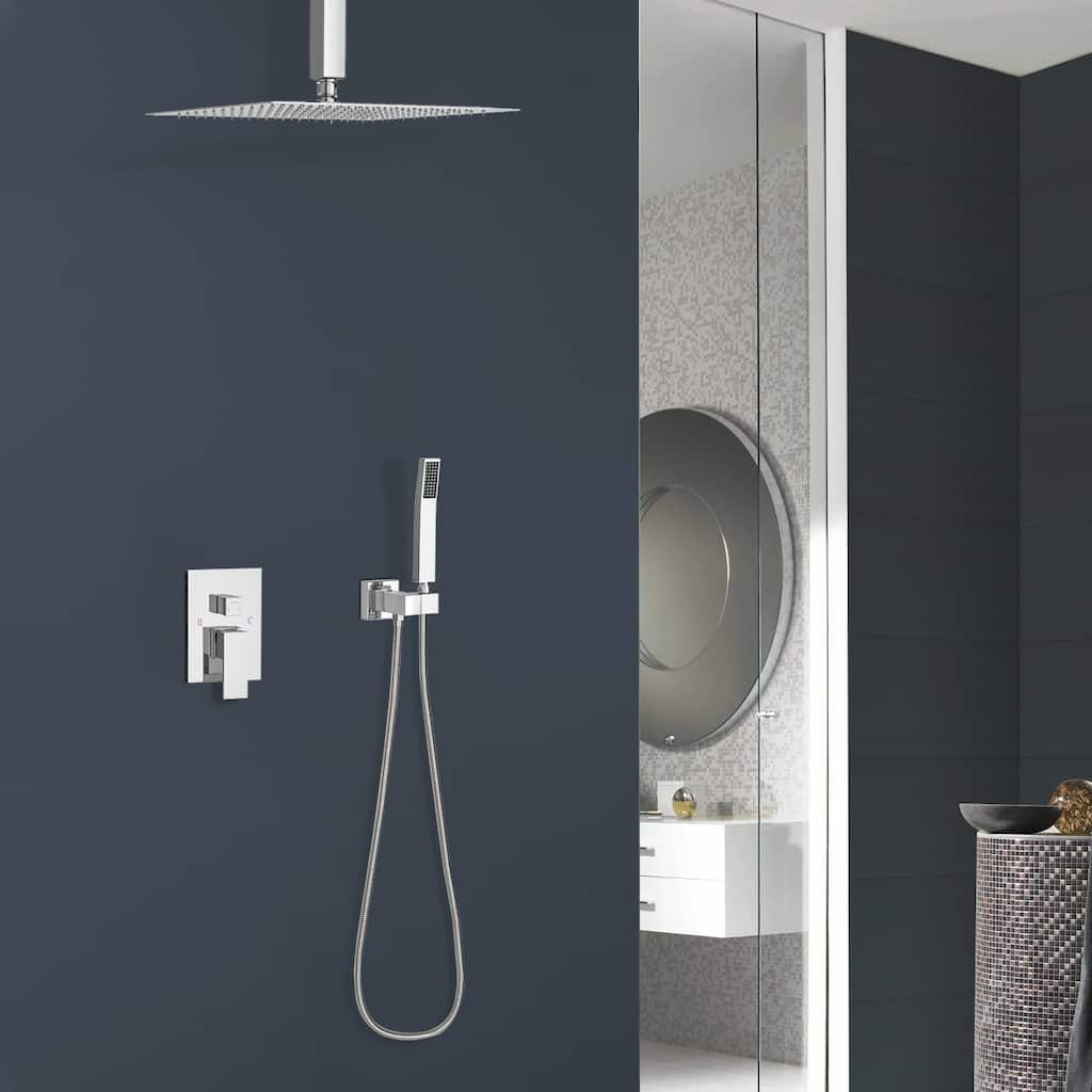 Topcraft 10-inch Ceiling Mount Square Shower System with Rough-in Valve - 10*10