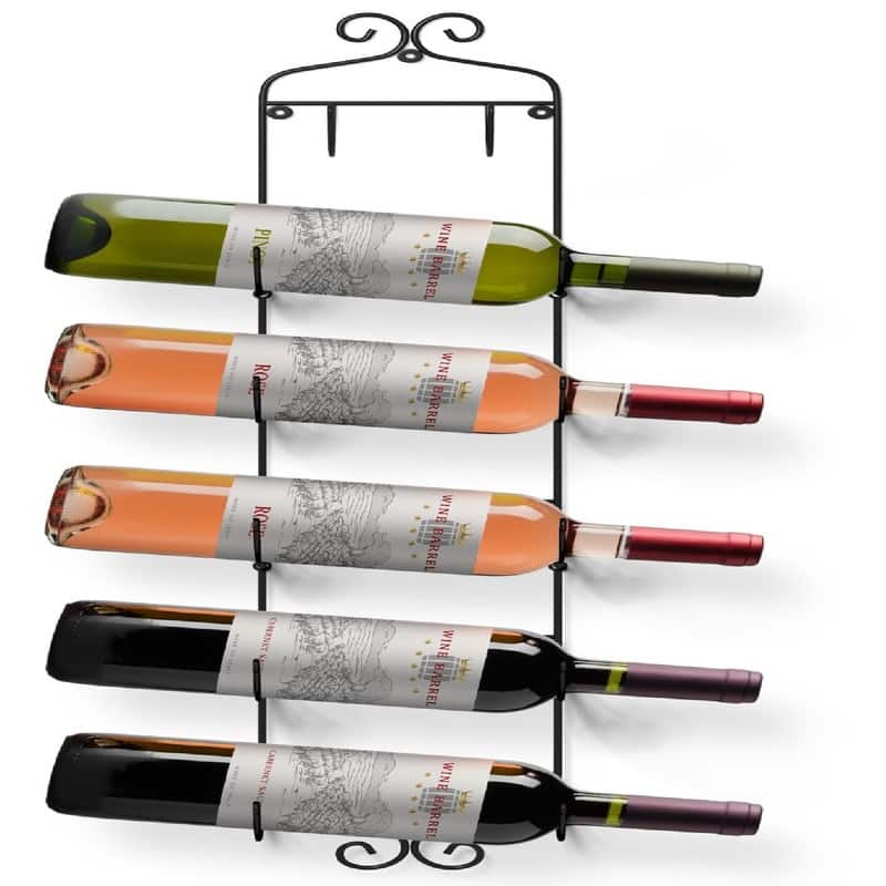 Wine Rack Wall Mounted - 6.5"D x 6"W x 45"H