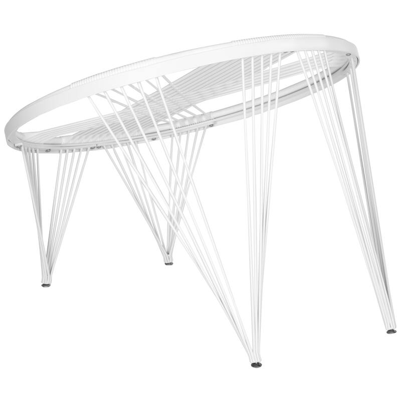SAFAVIEH Mara Launchpad All White Chair - 36"x36"x28" - 36Wx36Dx28H - All White