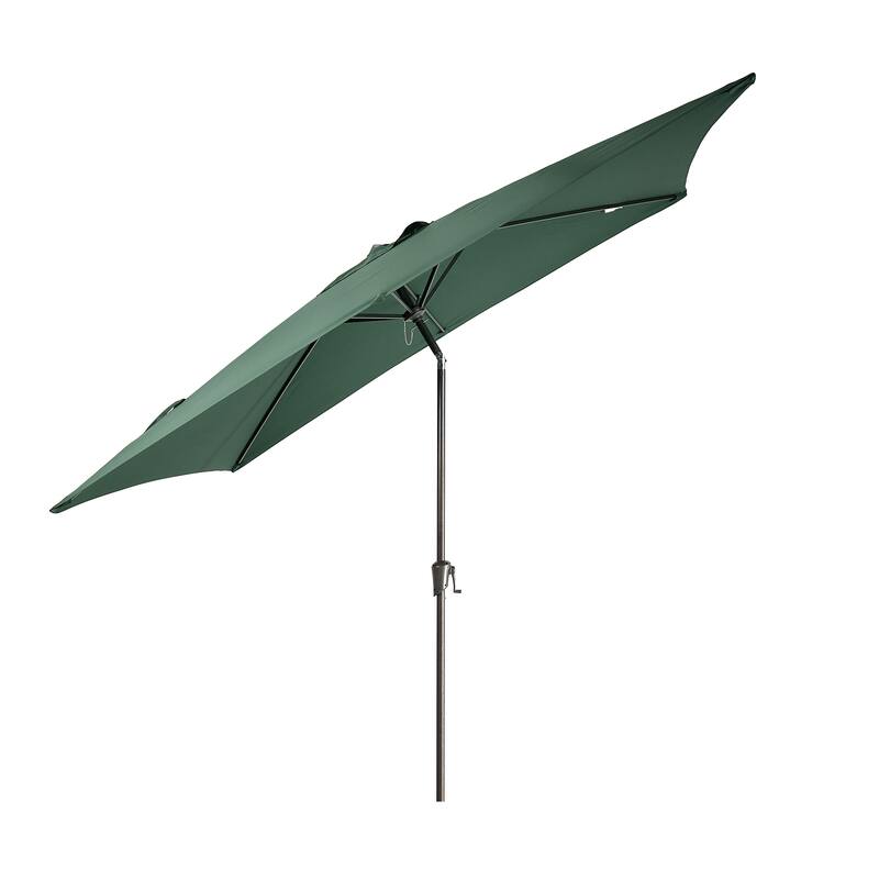 10' x 6.5' Patio Rectangular Market Umbrella with Crank and Tilt