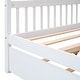 preview thumbnail 43 of 42, Full Size Wooden House Bed Platform Bed with Twin Size Trundle and Solid Construction