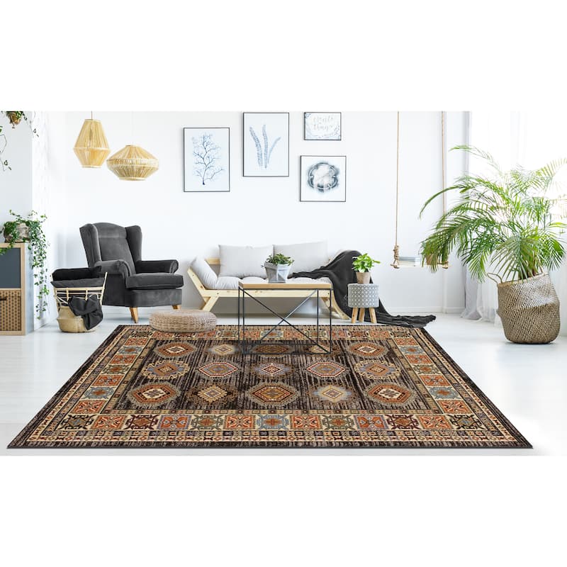 Noori Rug Karabag Lavon Rug - 5'2" x 8'0" - Brown/Beige