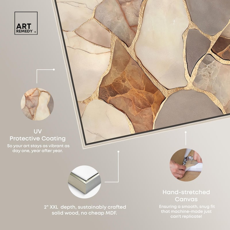 Textured Earthy Tones III Canvas by Art Remedy