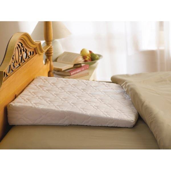 Shop Sleep Wedge Pillow With Extra White Quilted Satin Cover 32