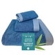 preview thumbnail 7 of 28, BedVoyage Luxury viscose from Bamboo Towel Set 3pc Indigo