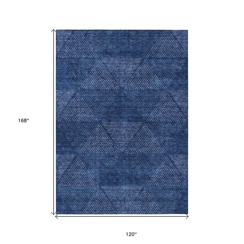 HomeRoots Geometric Transitional Rectangle Outdoor Rug