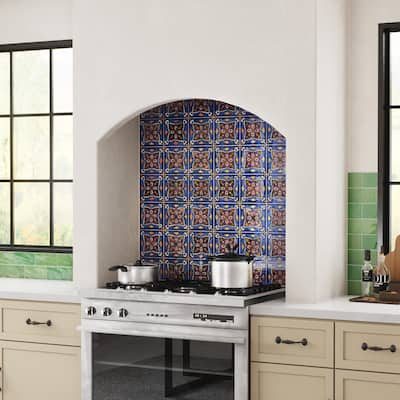 Merola Tile Provincial Deco Prado 6" x 6" Porcelain Wall Tile - (1 Tile)