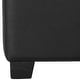 preview thumbnail 5 of 4, SAFAVIEH Harrison Storage Black Leather Tray Ottoman