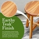 preview thumbnail 14 of 19, EcoDecors Shoji EarthyTeak Teak Wood Shower Stool