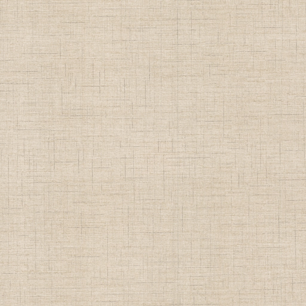 Warner Leon Beige Faux Fabric Wallpaper
