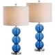 preview thumbnail 50 of 63, JONATHAN Y Ella 27" Glass Triple-Sphere LED Table Lamp, Mercury Silver/Chrome (Set of 2)