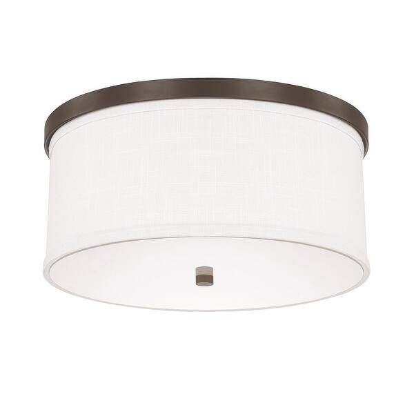 Capital Lighting Midtown 3 Light 16" Wide Flush Mount Drum Ceiling ...