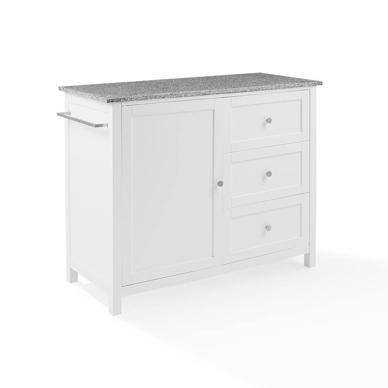 Crosley Soren Granite Top Kitchen Island/Cart - 18.13"d x 42.13"w x 37.5"h