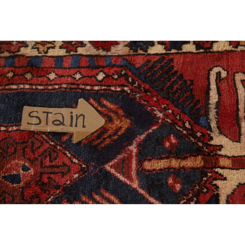 Handmade Vegetable Dye Ardebil Persian Vintage Runner Rug - 3'5"x 10'4"