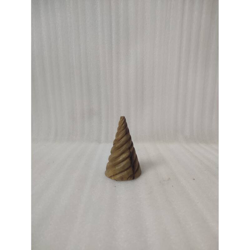 Extra Lg Christmas Tree w/Wavy Pattern Dark Walnut 7"H - Dark Walnut - Small