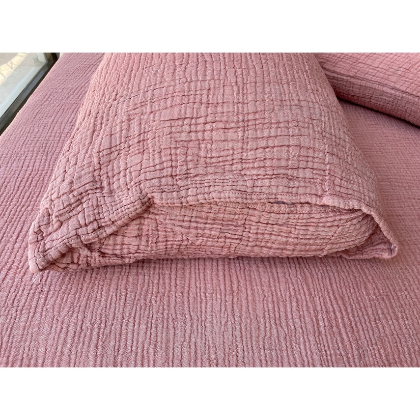 Sussexhome Soft Turkish Cotton Muslin Bed Shams, 2 Pieces - Picture 19 of 85