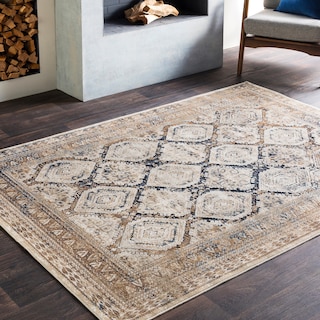 Gracewood Hollow Cooper Machine-made Medallion Area Rug