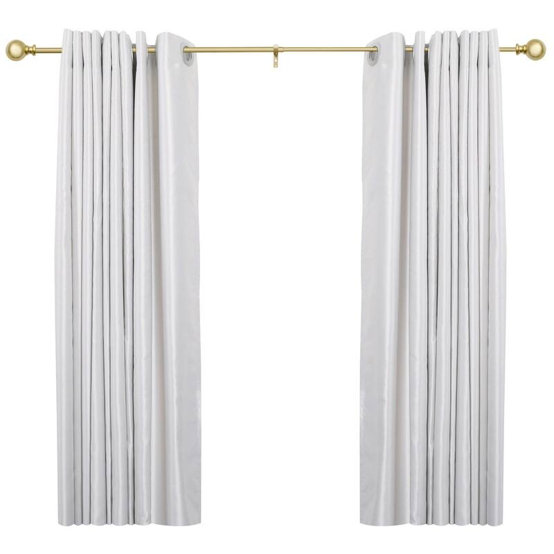 UTOPIA ALLEY 3/4 Inch Curtain Rod - Curtain Rods For Windows 48 to 86 Inch, Adjustable Drapery Rods