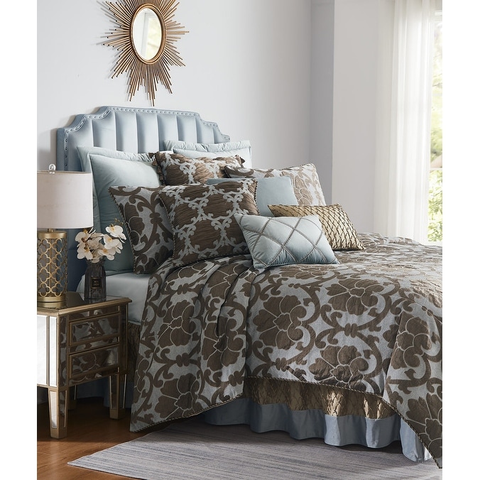 Austin Horn Classics Oxford Luxury Bedding Blue/Grey