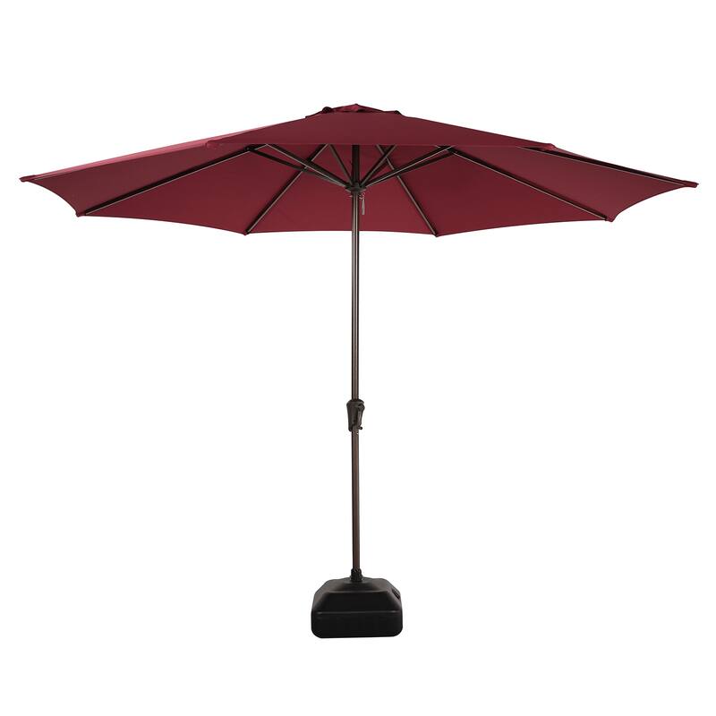 Outdoor 11’ Patio Umbrella with Crank, Base Included