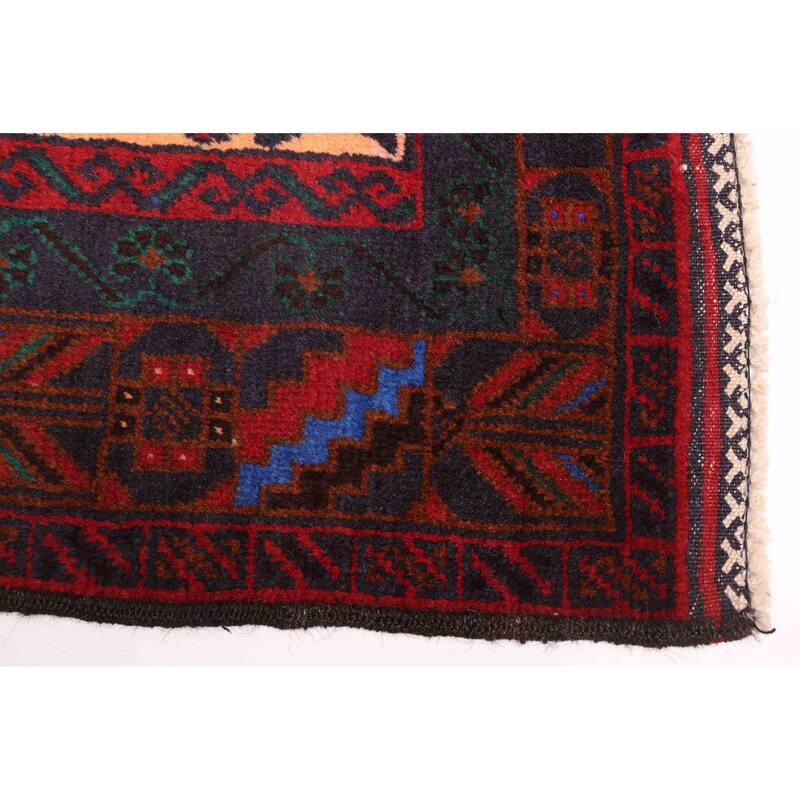 ECARPETGALLERY Hand-knotted Teimani Beige, Red Wool Rug - 3'7 x 6'5