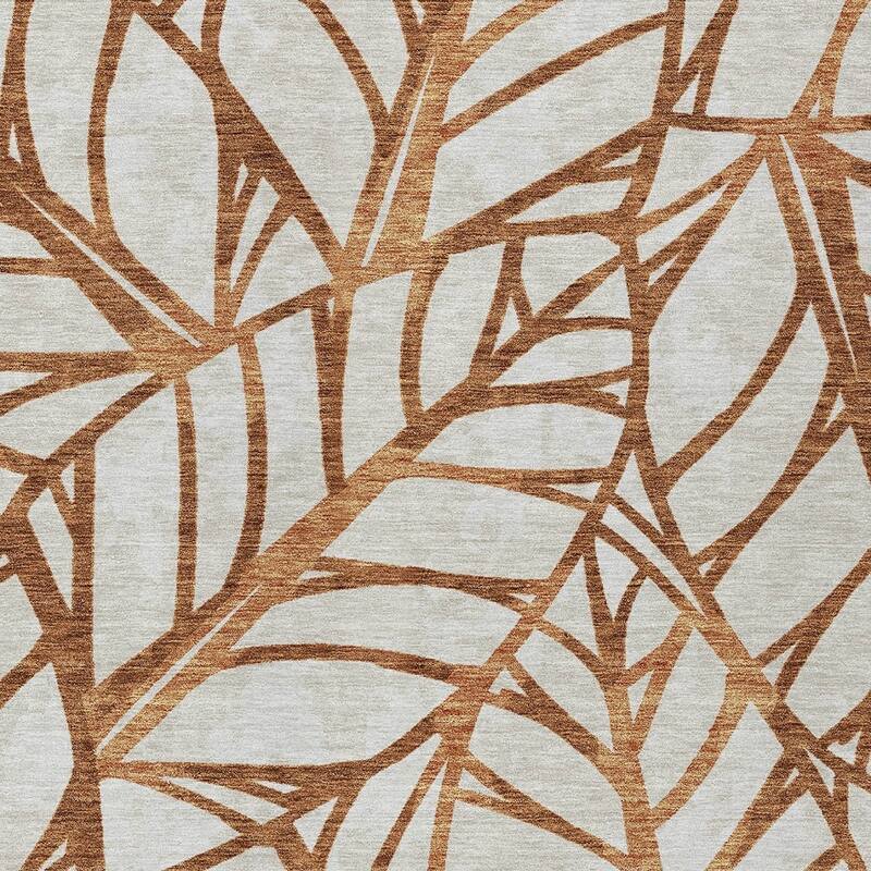 HomeRoots Floral Transitional Rectangle Outdoor Rug