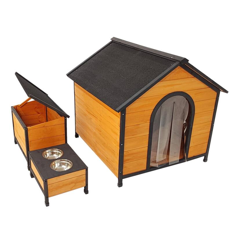Wearable and Strong Dog House for Playground - Natural