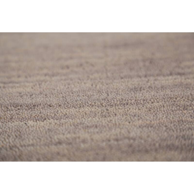 Contemporary Gabbeh Rug Hand-Knotted Beige Modern Wool Carpet - 5'3" x 7'8"