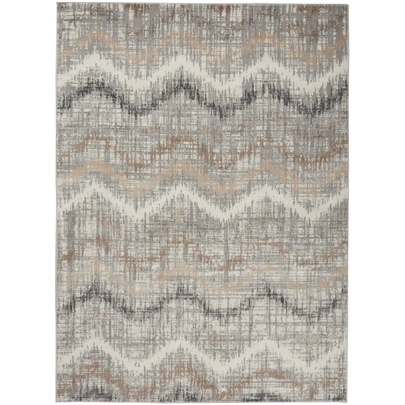 Buga Modern Non Skid Stain Resistant Low Pile Area Rug By HomeRoots