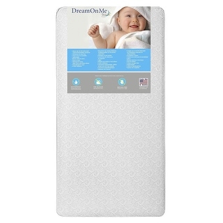 Dream On Me Slumberland 260 Coil 6” Crib And Toddler Mattress - grey