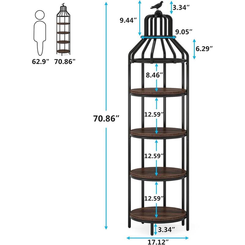 Birdcage Corner Bookshelf