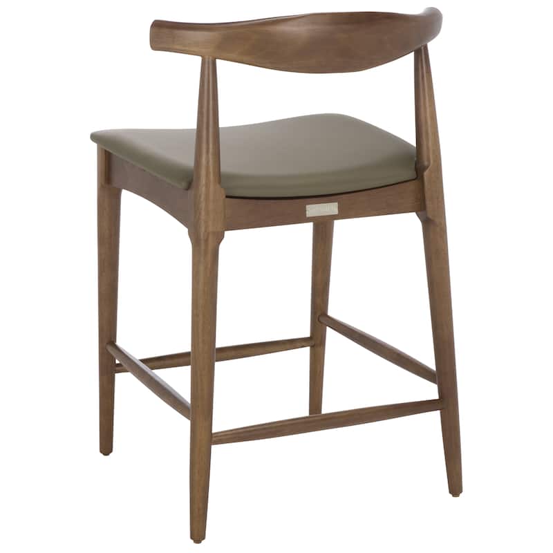 SAFAVIEH Home Elbow Counter Stool - 21"W x 21"D x 34"H