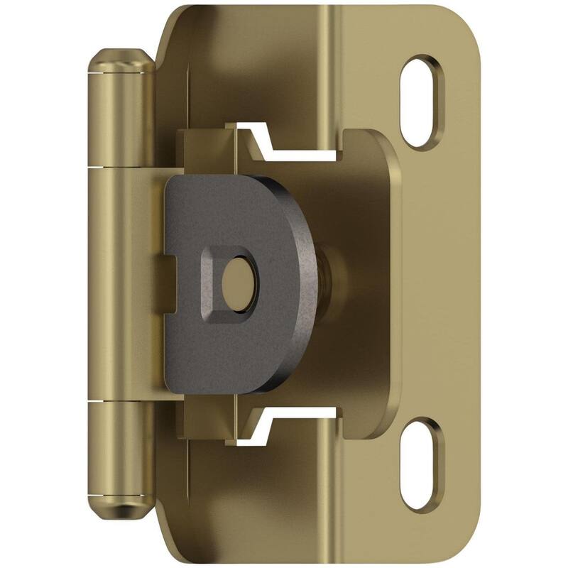 Amerock BP8719 Functional Hardware 1/2" Overlay Wrap Cabinet Door - Golden Champagne - Golden Champagne