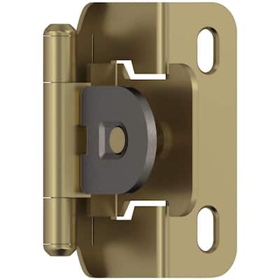 Amerock BP8719 Functional Hardware 1/2" Overlay Wrap Cabinet Door - Golden Champagne