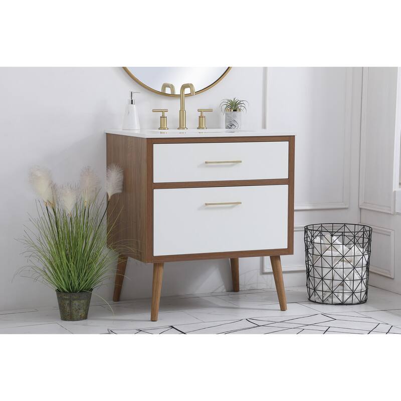 Nautical 18 - 30 Inch Single Bathroom Vanity
