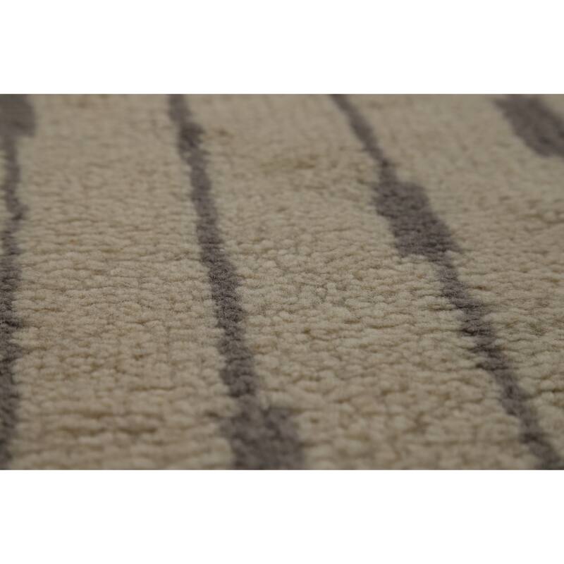 Geometric Moroccan Oriental Rug Handmade Wool Carpet - 4'10" x 7'10"