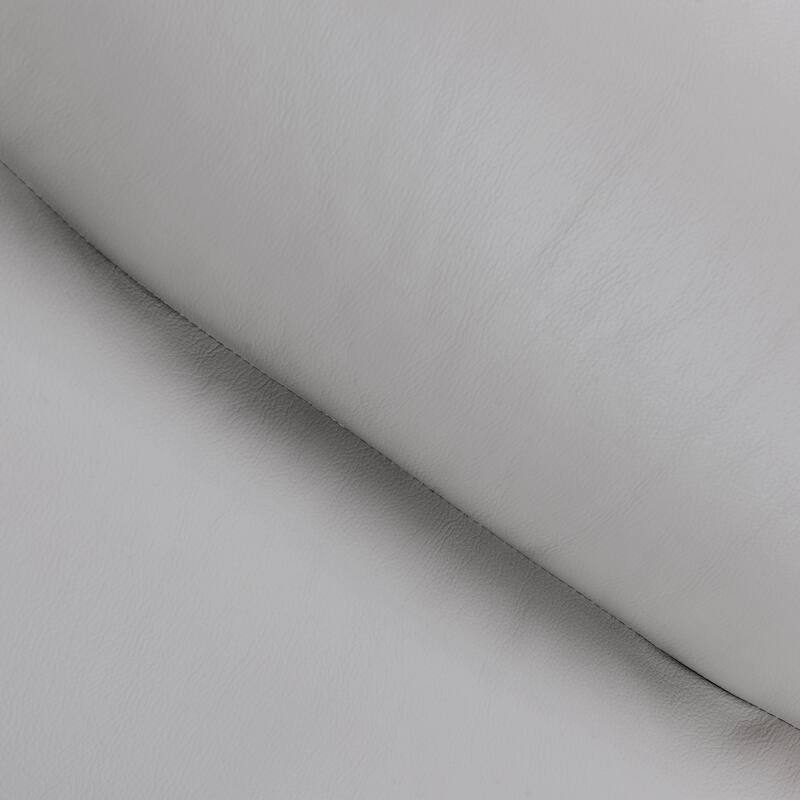 Greyson 83" Black or Dove Gray Leather Sofa by Armen Living