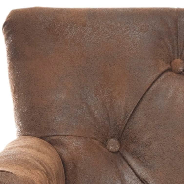 SAFAVIEH Tori Antiqued Tufted Club Chair - 28" x 34.4" x 32.7". - 28"W x 34"D x 33"H