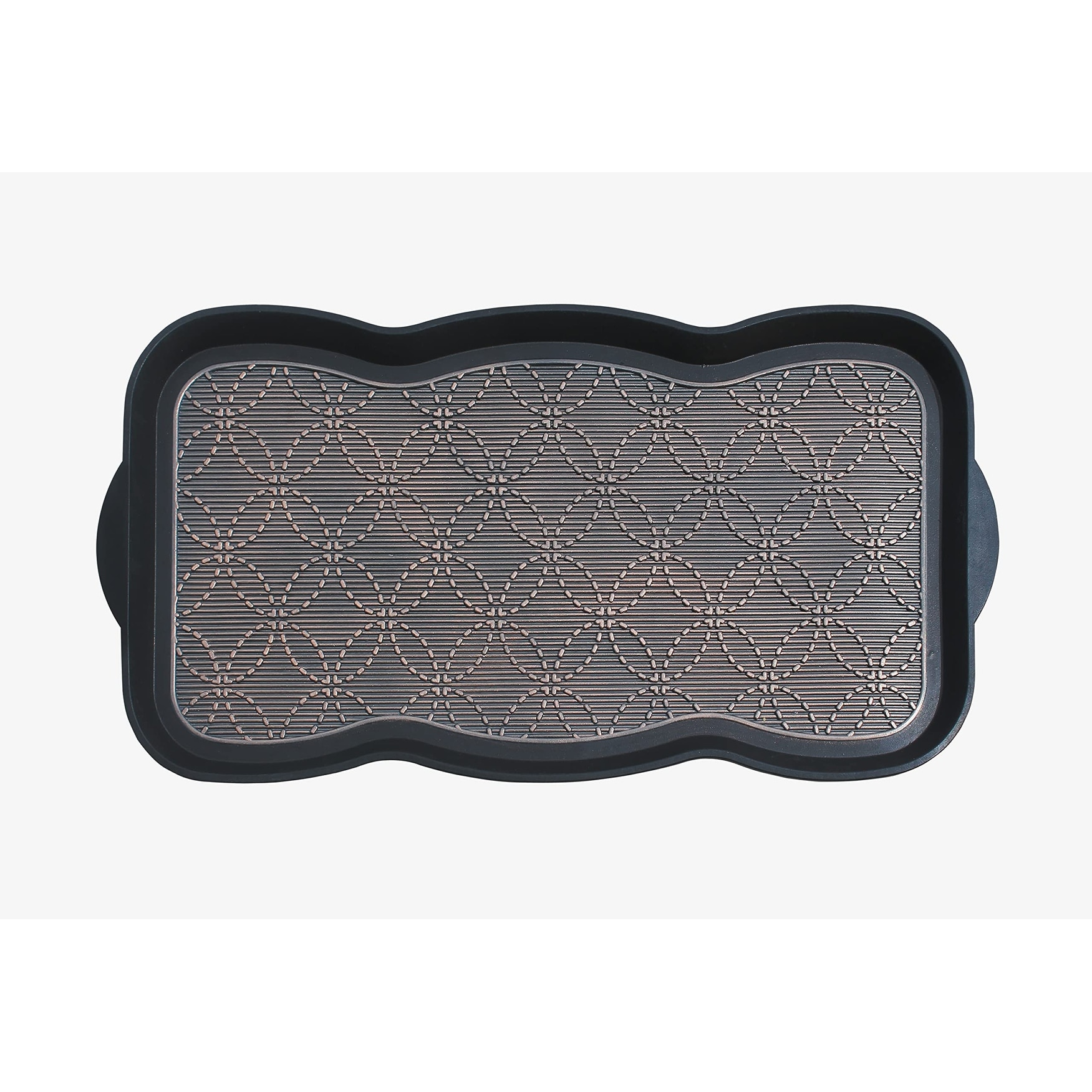 A1 Home Collections Heavy Duty Flexible 16 in x 31 in 100% Rubber Boot Water Resistant Utility Shoe Mat