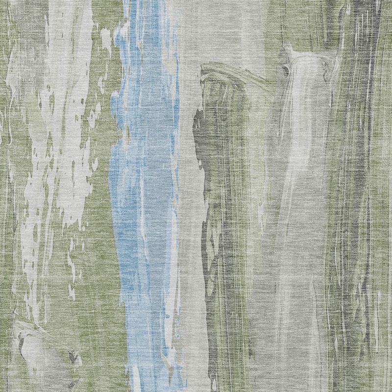 HomeRoots Abstract Transitional Rectangle Outdoor Rug