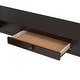preview thumbnail 18 of 16, Full Size Solid Wood Loft Bed with U-shaped Desk & Storage Compartments, Space Saving Bedframe with Tri-fold Mirror, Espresso