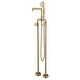 preview thumbnail 3 of 23, Rbrohant Industrial Style Freestanding Bathtub Faucet, High Flow Shower Floor Mounted Tub Faucets