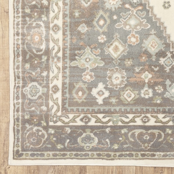 Cosette Vintage Medallion High Low Pile Area Rug Overstock 31809510