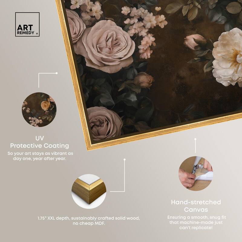 Faded Florals Fable II Canvas by Art Remedy