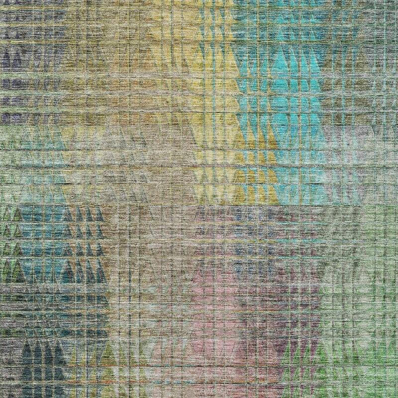 HomeRoots Abstract Transitional Rectangle Outdoor Rug