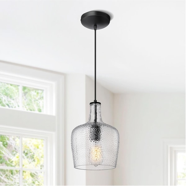 1 Light Hammered Glass Pendant Light On Sale Bed Bath Beyond 39489768
