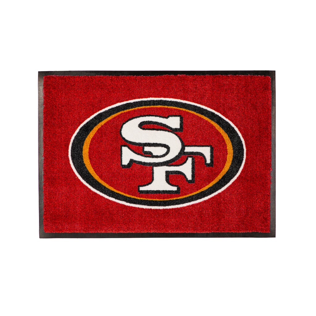 Nylon Indoor/Outdoor Entryway Door Mat, San Francisco 49ers